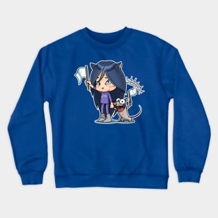 Kitty The Witch Peaces. Crewneck Sweatshirt